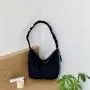 Spring Korean New Drawstring Shoulder Strap Pleated Bag Women's Casual Tote Messenger Bag Large Capacity Dumpling Crossbody Bag