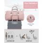 LOVEVOOK wholesale quilted carry on bags 2pc travel organizer bag set custom women travelling gym weekender luggage travel bag