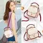 ZR697 New Women Bag Backpack Fashion Good Girl PU Leather Waterproof Schoolbag Female Flip Cover Versatile Travel Crossbody Bag