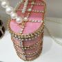 2024 Rhinestone Evening Wedding Purse Handbag For Women Pearl Diamond Hand Bags