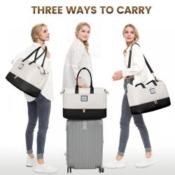 LOVEVOOK Weekender Bags with Shoe Compartment Carry on Travel Duffle Toiletry Pouch Labor Delivery Overnight bag Gym Sports Bag