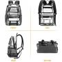 Custom Lightweight Portable Waterproof Transparent Students School Bag Stadium Approved Clear PVC Backpack