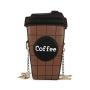 Funny Coffee Cup Shape Shoulder Bag Female Crossbody Purse Girls Street Daily Shoulder Bag