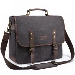 Lovevook Waterproof Anti-theft Retro Vintage Leather Work Large Capacity  business Messenger Bags men Briefcase laptop bags