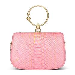 Sacs A Main Chic Femme Fashion Genuine Snake Skin Leather Designer Lady Saddle Sling Shoulder Crossbody Tote Bags Handbag