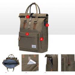XL357 High School Student Backpack Lightweight Laptop Backpack For Travelling School Bags Fashion Casual Rucksack