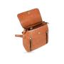 Classic PU Leather Small Black Lady Backpack for Women Lightweight Backpack with Adjustable Shoulder Strap