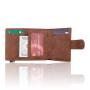 Wholesale Leather Metal Case Wallet Men RFID Blocking Aluminum Card Holder Pop Up Wallet