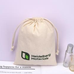Hot Sale Recycled Natural Cotton Gift Shoe Packaging Bag Custom Logo Organic Muslin Dust Shoe Pouch