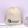 Hot Sale Recycled Natural Cotton Gift Shoe Packaging Bag Custom Logo Organic Muslin Dust Shoe Pouch