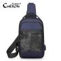 Personalized Ecofriendly Sling Bag Many Pockets Usb Port Cross Body Chest Bag For Man In Big Size