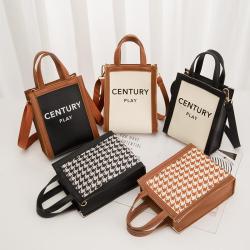 2024 New Women's Handbag Korean Fashion Retro Print Sling Shoulder Crossbody Bag Trend Phone Bags for Women