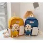 ZF324 Children's Backpack Kindergarten Little Bear Cute Light Cartoon Schoolbag Safety Kids Bag Soft Baby Bag