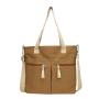 ZF321 Canvas Shopping Bag Large Capacity Eco Friendly Women's Tote Bag Customized Printed LOGO Lifestyle Weekend Handbag