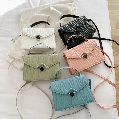 2024 Popular Women's Handbag New Fashion Single Shoulder Crossbody Bag Diamond Lattice Fan-shaped Hasp Envelope Ladies Bag