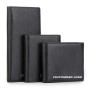 KBW189 2023 Custom Leather Wallet Men's Leather Slim Anti-theft Brush Vertical Paragraph Card Bag Men's Short Money Clip
