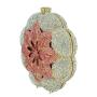 Rose Water Diamond Thread Hollow Metal Crystal Evening Package