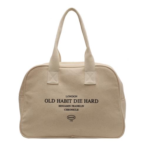 Women's Canvas Bag Custom Logo Large Capacity Canvas Shoulder Bag New Summer Travel Luggage Bag