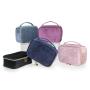 Vintage Waterproof Large Capacity Travel Portable Makeup Bag Custom Zipper Soft Velvet Cosmetic Bag