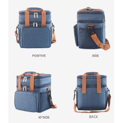 ZF078 Customized New Outdoor Picnic Bag Oxford Double Insulation Bag Waterproof  Handheld Lunch Bag Fashion Simplicity