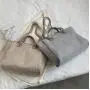 2024 Custom Large Canvas Tote Bag For Women Handbag With Zipper Chain