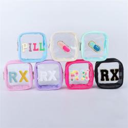 Keymay RTS Stock Popular Multicoloor Girls Small Transparent Clear Transparent Toiletry Bag Waterproof Cosmetic Bag Clear Pouch