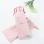 Wholesale Hot Stamping Suede Pouch Drawstring Dust Bag Pink Suede Gift Bag For Jewelry