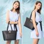 LOVEVOOK 2022 New Fashion pu leather Ladies tote Handbag designer luxury hand bag large capacity womans shoulder totes handbags