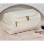 Hot Selling Portable Waterproof Makeup Storage Bag Large Capacity Travel Toiletries Bag Pu Leather Wash Bag