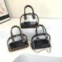 Fashion Chain Shoulder Bag Ladies Crossbody Bags Summer Hot Selling Leopard Clear PVC Shell Handbags