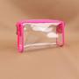 Keymay Fashion Summer Transparent PVC Cosmetic Bag Toiletry Pouch Travel Organizer Bag Girl Clear Makeup Bag