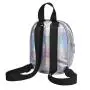 Travel College Students Backpack Daypacks Custom Laser Holographic PU Leather School Bag Bookbags