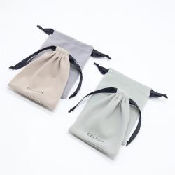 High End Soft Luxury  Flannel Gift Cosmetic Dust Packaging Jewelry Drawstring Velvet Pouch Bag