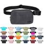 Stylish Fanny pack with adjustable belt and metal label for running and hiking