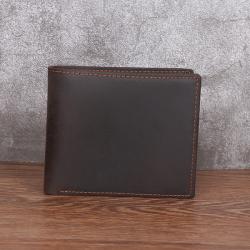 Men'S Short Leather Casual Wallet Men Card Holder Wallet Men's Wallet Factory Wholesale cartera de hombre