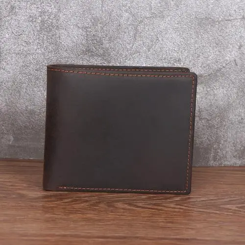Men'S Short Leather Casual Wallet Men Card Holder Wallet Men's Wallet Factory Wholesale cartera de hombre