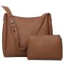 2024 Spring New Soft Leather One Shoulder Large Capacity 2-Piece Handbag for Women