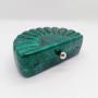 Unique Shape Half Moon Ladies Evening Clutch Bag Women Bags Wedding Shiny Handbags Bridal Metal Chain Shoulder Bag