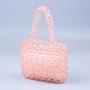 Fashionable and exquisite acrylic handmade beaded woven handbag