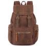 XL067 Retro Canvas American Style Computer Bag Drawstring Flap Shoulder Bag Anti Water Fashion Students Outdoor Backpack
