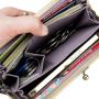 XL266 Hot Sale Fashion Design Women Wallet American Vintage Clip Bags Long Handhelding Wallet Double Zipper Coin Purse