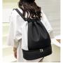 ZWY063 New Sports Gym Travel Lightweight Double Drawstring Backpack Men and Women Outdoor Simple Oxford Ultralight Backpack