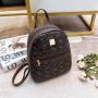 Factory Wholesale Large capacity embroidered women's pu leather printed backpack bags for women Korean student backpacks