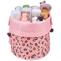 Gelory Travel Large Toiletry Organizer Waterproof Makeup Bag Lazy Makeup Bag Drawstring Cosmetic Bag