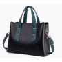New Trendy PU Leather Women's Crossbody Handbag Fashionable Large Capacity Ladies Purses Zipper Closure Two Portable Handles