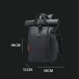 Hot sell Waterproof Rolltop Casual Large Capacity USB Laptop Rucksack For Men With Fast Shipping