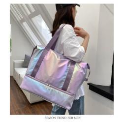 ZR660 Luggage Bag Printed Logo Sport Travel Outdoor Bag Sneaker Dry Wet Separation Waterproof Duffle Storage Bag Fitness Handbag