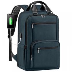 LOVEVOOK Quality Multi-function University Student School Oxford Bags TSA Friendly Laptop Backpack With USB Charging Port Unisex