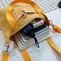 New Trendy Designer Lady Sweet Canvas Bag Korean Version Student Shoulder Bag Elegant Female Side Pocket Handbag For Shopping
