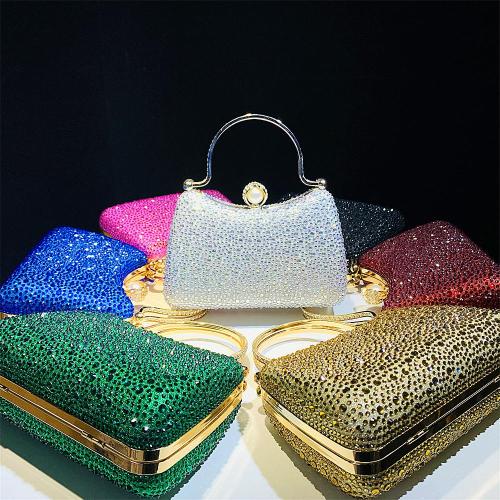 Luxury Fashion Full Diamond Ladies Diamond Bag Glitter Dinner party Haute chic Ladies clutch bag sac tendance 2024